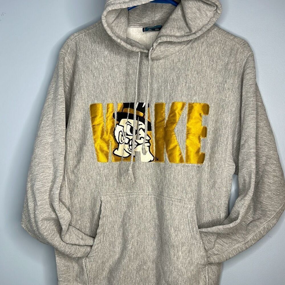 WAKE Forest College University Hooded Sweatshirt Small
